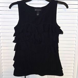 INC International Concepts Women's S Ruffle Tank